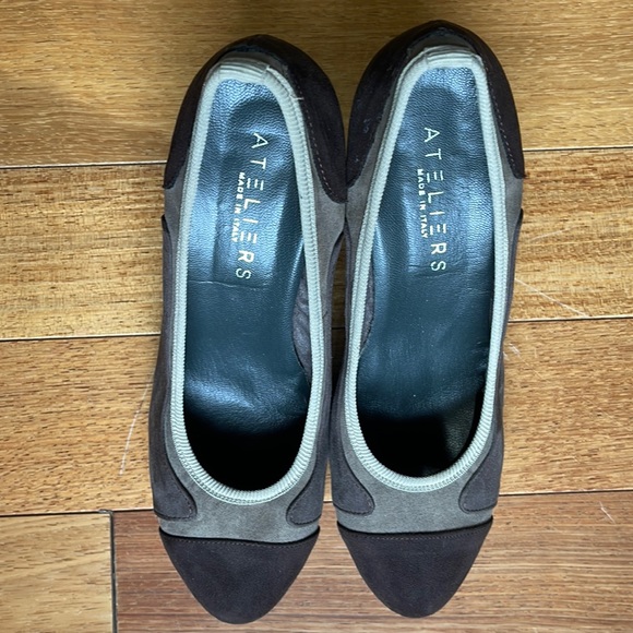 ateliers Shoes - Ateliers high heel suede shoe. Size 36.in like new condition